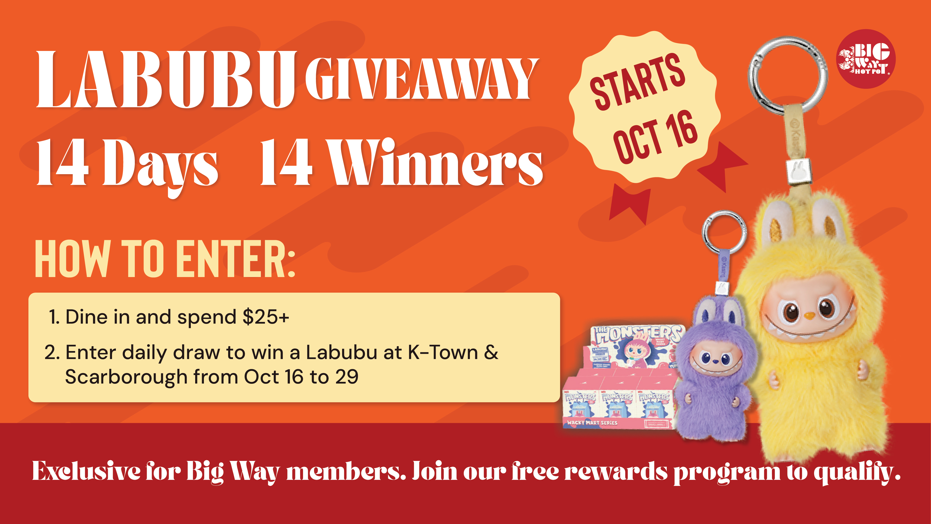 ON 14-Day Labubu Giveaway